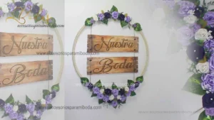 Aro decorativo lila