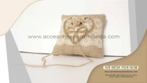 Porta aros almohadita vintage