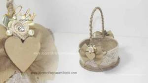 Canastita yute circular