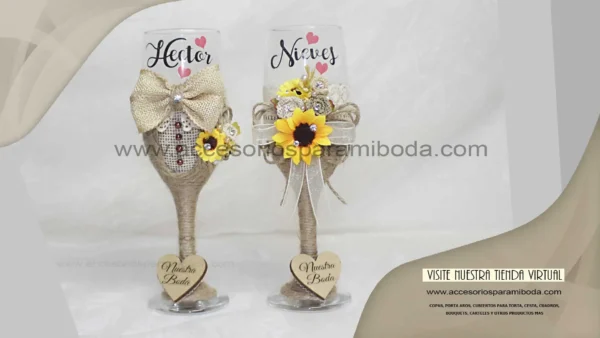 Copas Girasol Yute