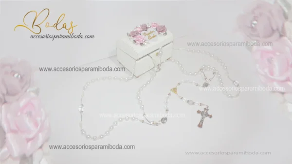 Lazo nupcial perlas con cofre