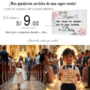 Cartel en oferta