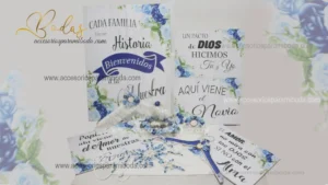 Pack rosas azulinas