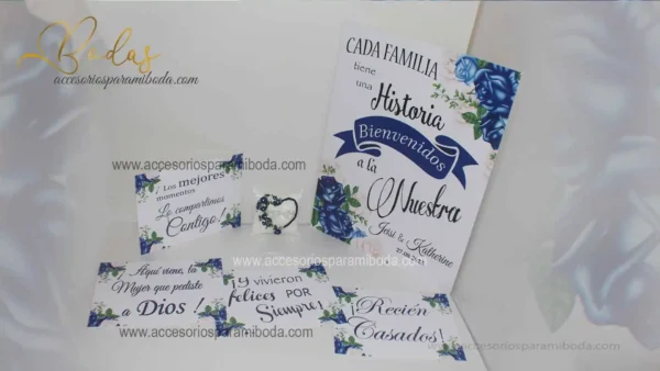 Pack carteles azulinos