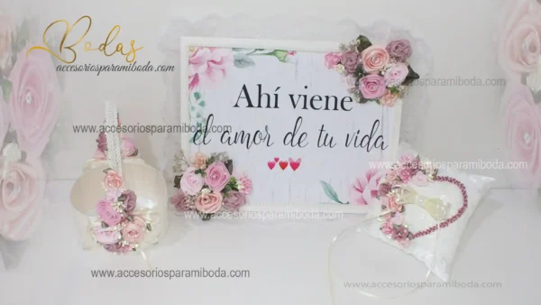 Pack cartel rosa