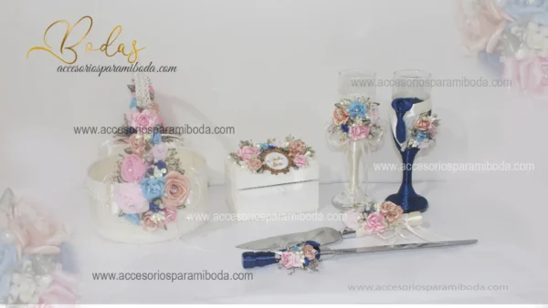 Pack celeste y nude