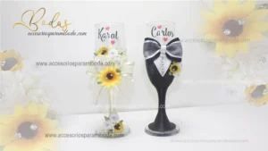 Copas Girasol y negro