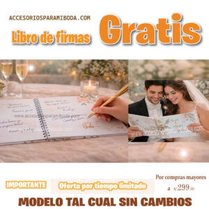 Libro de Firmas Floral - GRATIS por tu compra